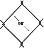 5/8 inch mini mesh chain link diagram