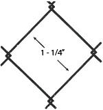 1 1/4 inch mini mesh diagram